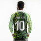 Nigeria National Football Custom Long Sleeve Polo Shirt Super Eagles-Shoulders Sleeves Armor - African Pride