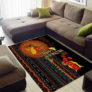 Happy Kwanzaa African Area Rug - Tribal Pattern