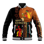 Happy Kwanzaa African Baseball Jacket - Tribal Pattern LT03