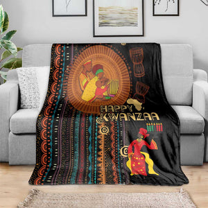 Happy Kwanzaa African Blanket - Tribal Pattern