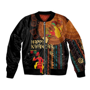 Happy Kwanzaa African Bomber Jacket - Tribal Pattern