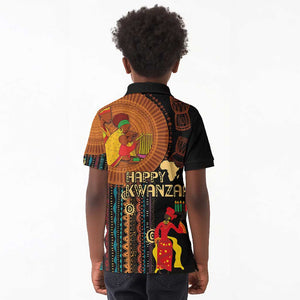 Happy Kwanzaa African Kid Polo Shirt - Tribal Pattern