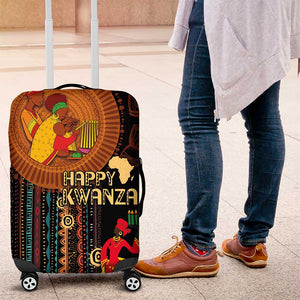 Happy Kwanzaa African Luggage Cover - Tribal Pattern