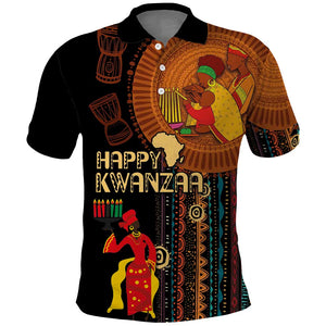 Happy Kwanzaa African Polo Shirt - Tribal Pattern