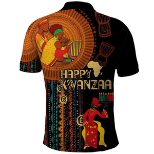 Happy Kwanzaa African Polo Shirt - Tribal Pattern