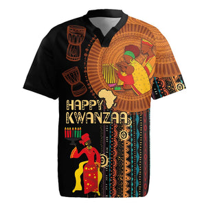 Happy Kwanzaa African Rugby Jersey - Tribal Pattern