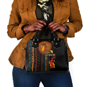 Happy Kwanzaa African Shoulder Handbag - Tribal Pattern