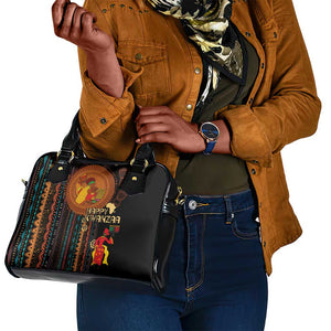 Happy Kwanzaa African Shoulder Handbag - Tribal Pattern