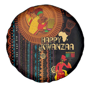 Happy Kwanzaa African Spare Tire Cover - Tribal Pattern