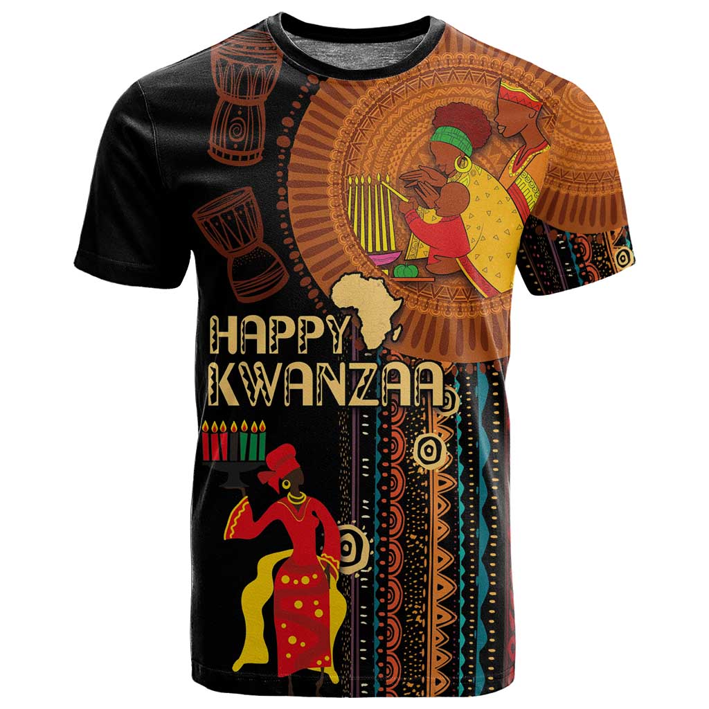 Happy Kwanzaa African T shirt - Tribal Pattern