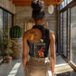 Happy Kwanzaa African Women Sleeveless Polo Shirt - Tribal Pattern