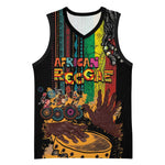 Afro-Caribbean Basketball Jersey African and Reggae Art Music LT03