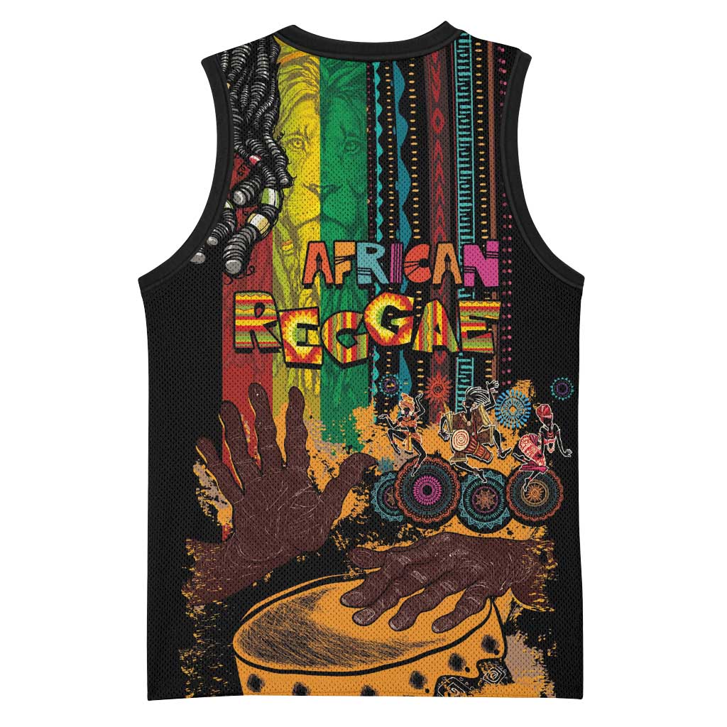 Afro-Caribbean Basketball Jersey African and Reggae Art Music LT03