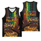 Afro-Caribbean Basketball Jersey African and Reggae Art Music LT03