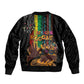Afro-Caribbean Bomber Jacket African and Reggae Art Music - African Pride