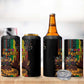 Afro-Caribbean 4 in 1 Can Cooler Tumbler African and Reggae Art Music - African Pride