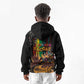 Afro-Caribbean Kid Hoodie African and Reggae Art Music - African Pride