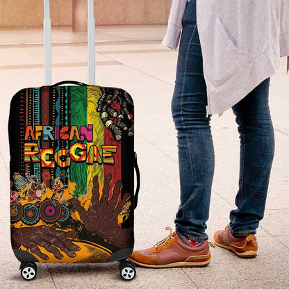 Afro-Caribbean Luggage Cover African and Reggae Art Music - African Pride
