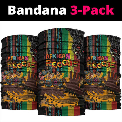 Afro-Caribbean Neck Gaiter African and Reggae Art Music LT03