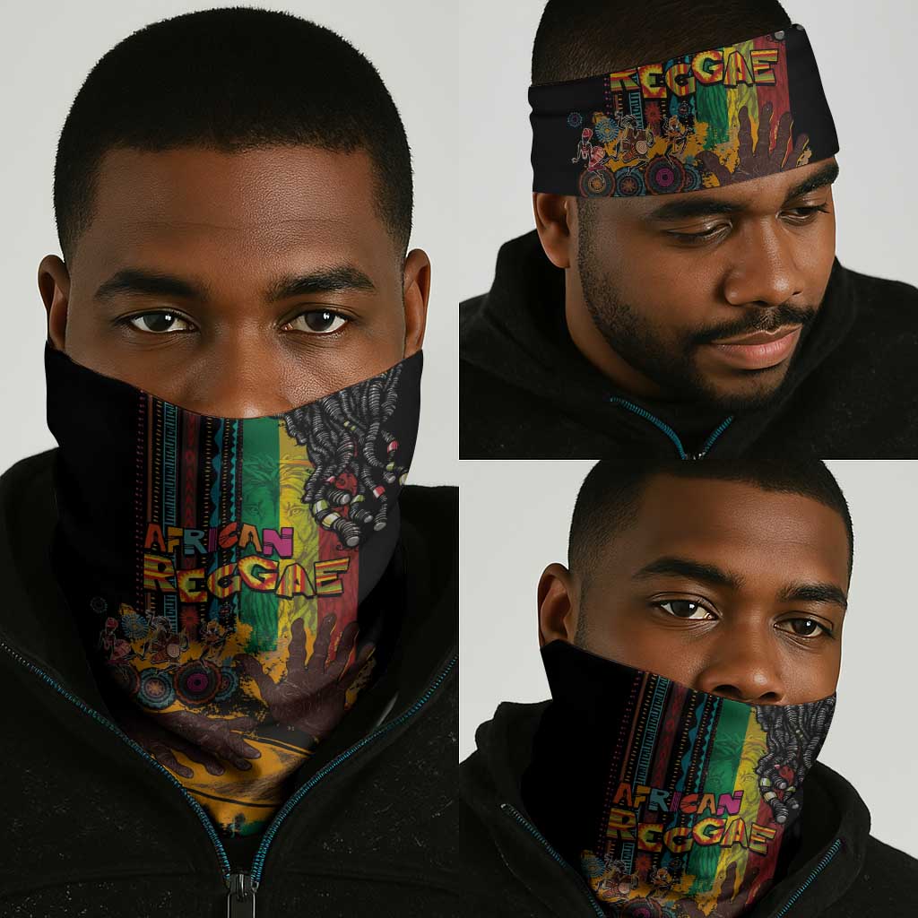 Afro-Caribbean Neck Gaiter African and Reggae Art Music LT03