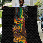 Afro-Caribbean Quilt African and Reggae Art Music - African Pride