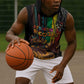 Afro-Caribbean Sleeveless Hoodie African and Reggae Art Music - African Pride