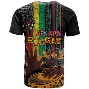 Afro-Caribbean T shirt African and Reggae Art Music - African Pride