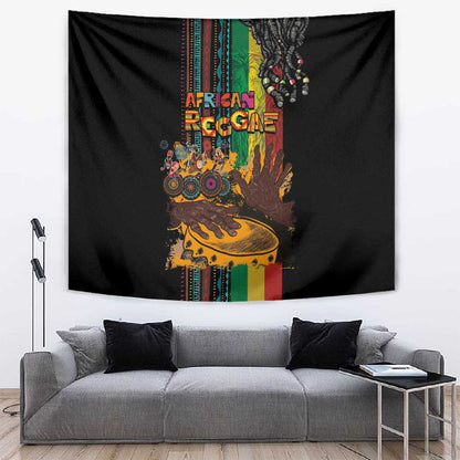 Afro-Caribbean Tapestry African and Reggae Art Music - African Pride
