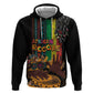 Afro-Caribbean Zip Hoodie African and Reggae Art Music - African Pride