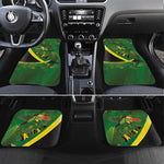 Afro Jamaica Independence Day Car Mats Swallow-tail Hummingbird with Tropical Plants - African Pride