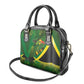 Afro Jamaica Independence Day Shoulder Handbag Swallow-tail Hummingbird with Tropical Plants - African Pride