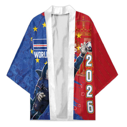 Custom Cape Verde Football 2026 Debut Kimono Blue Sharks Stand Strong