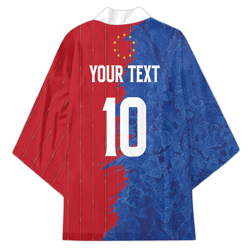 Custom Cape Verde Football 2026 Debut Kimono Blue Sharks Stand Strong