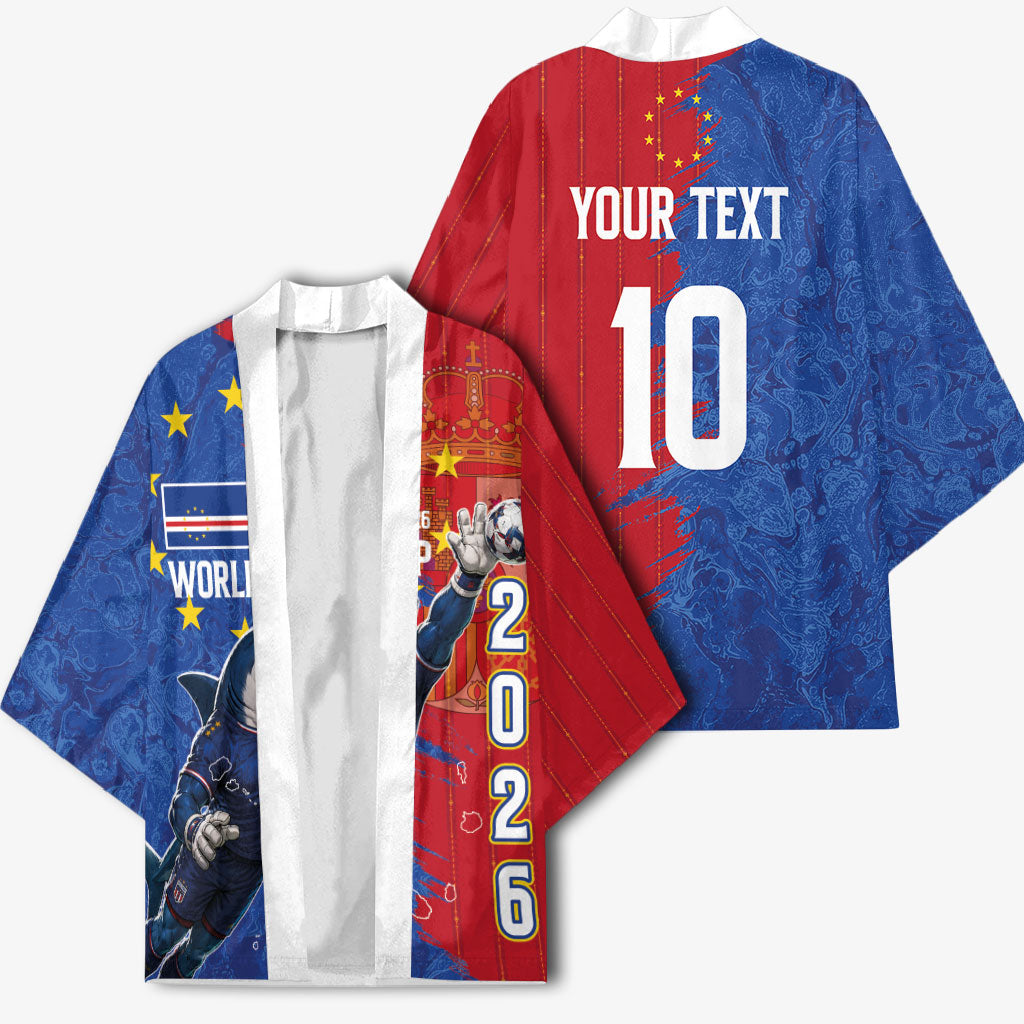 Custom Cape Verde Football 2026 Debut Kimono Blue Sharks Stand Strong