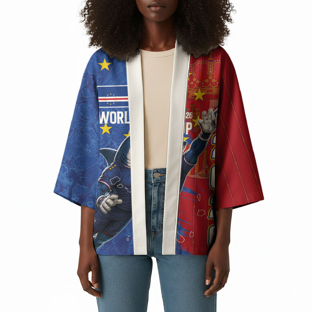 Custom Cape Verde Football 2026 Debut Kimono Blue Sharks Stand Strong
