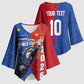 Custom Cape Verde Football 2026 Debut Kimono Sleeve Blouse Blue Sharks Stand Strong