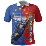 Custom Cape Verde Football 2026 Debut Polo Shirt Blue Sharks Stand Strong