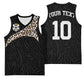 Custom DR Congo Football Basketball Jersey Leopards Texture Wild Black
