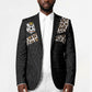 Custom DR Congo Football Blazer Leopards Texture Wild Black