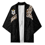 Custom DR Congo Football Kimono Leopards Texture Wild Black