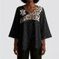 Custom DR Congo Football Kimono Sleeve Blouse Leopards Texture Wild Black