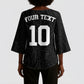 Custom DR Congo Football Kimono Sleeve Blouse Leopards Texture Wild Black