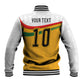 Custom Ghana Football Baseball Jacket Abstract Flag and Kente Pattern