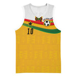 Custom Ghana Football Basketball Jersey Abstract Flag and Kente Pattern