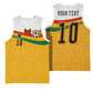 Custom Ghana Football Basketball Jersey Abstract Flag and Kente Pattern