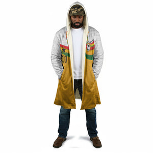 Custom Ghana Football Cloak Abstract Flag and Kente Pattern
