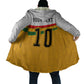 Custom Ghana Football Cloak Abstract Flag and Kente Pattern