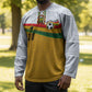 Custom Ghana Football Hockey Jersey Abstract Flag and Kente Pattern