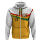 Custom Ghana Football Hoodie Abstract Flag and Kente Pattern