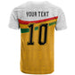 Custom Ghana Football T shirt Abstract Flag and Kente Pattern